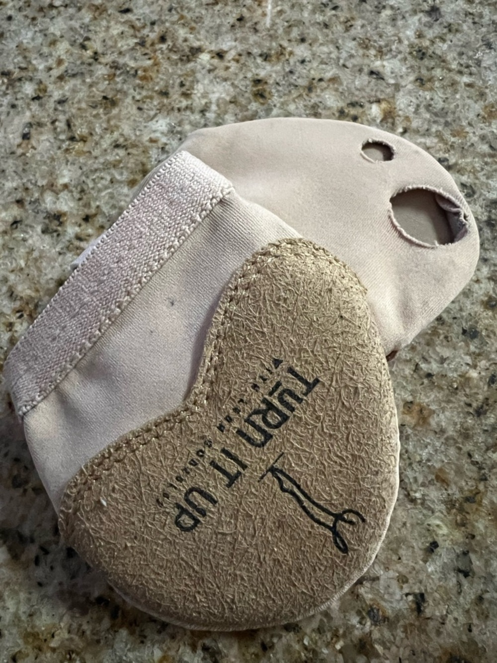 Turn It Up Dance Foot Unders in Light Pink